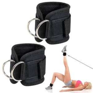 Tobilleras para polea ejercicio Unisex