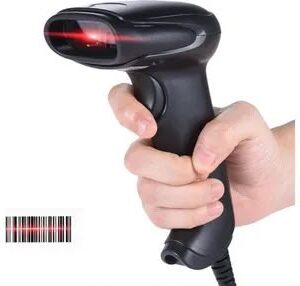 Pistola laser para escanear productos
